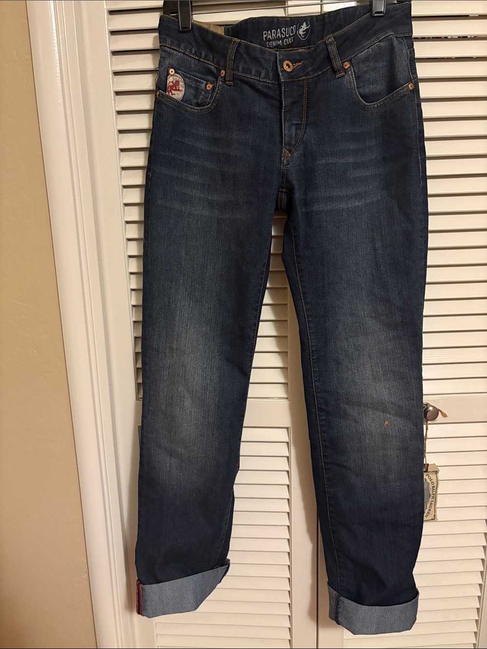 PARASUCO Women's Dark Indigo Boyfriend Jeans